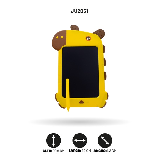 [JU2351] TABLET DE DIBUJO LCD FIGURA JIRAFA [PAC4726]