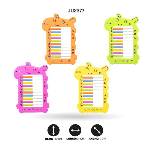 [JU2377] JUEGO DIDACTICO PLASTICO ABACO FIGURA HIPOPOTAMO [PAC4747]