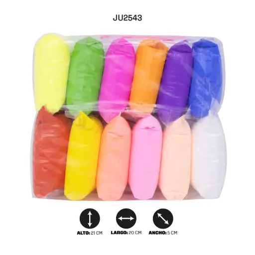 [JU2543] FOAMY MOLDEABLE  35GRS X12 [PAC4505]