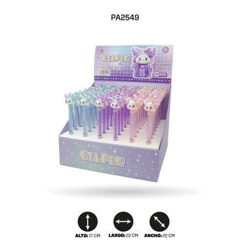 [PA2549] LAPICERO DIAMENTES DISPLAY X 48 UND REF T-633 [PAC4626]