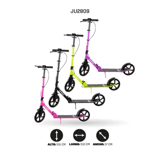 [JU2809] SCOOTER PATINETA PRO 230 MM CON FRENO MANUAL Y LLANTA GRANDE [630B]