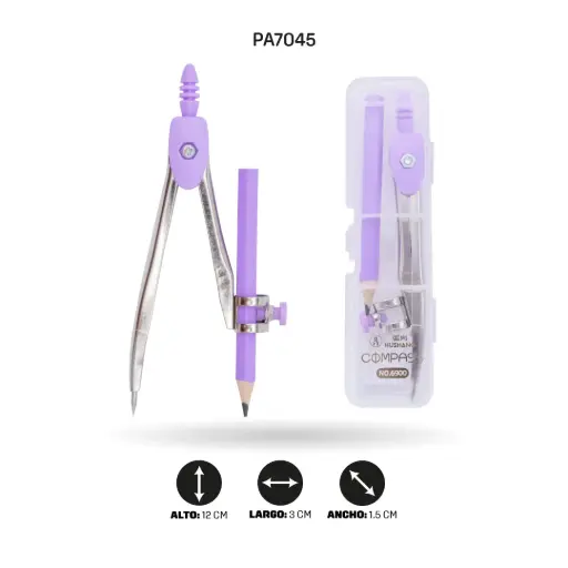 [PA7045] COMPAS DADI METÁLICO COLORE PASTEL 6900 [PAC7124]