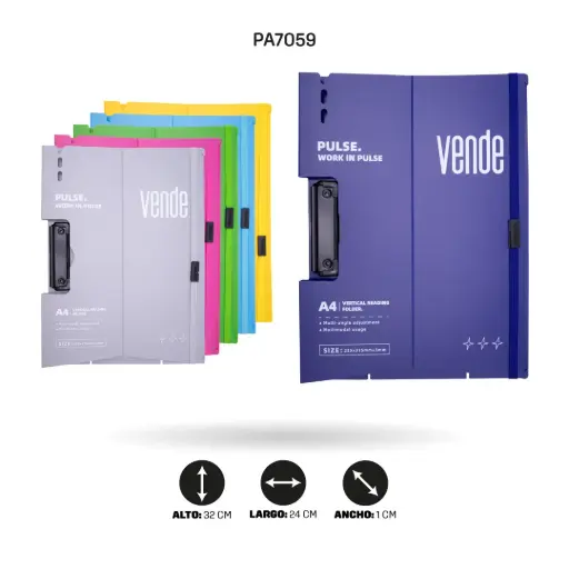 [PA7059] TABLA CON GANCHO Y RESORTE WD-F092 A4 [PAC7072]