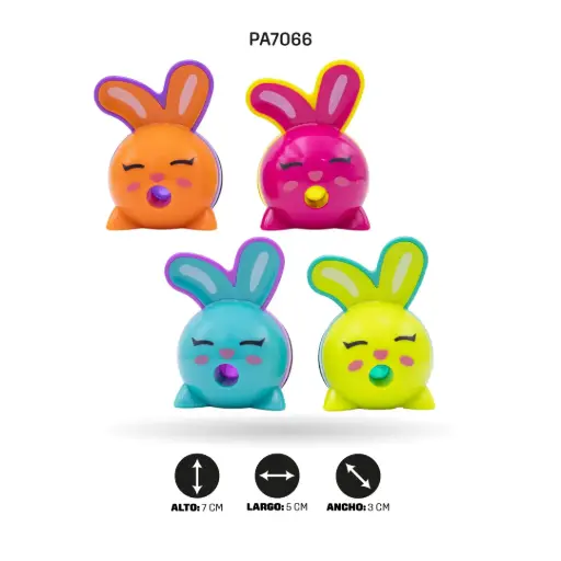 [PA7066] SACAPUNTA FIGURA CONEJO 1339 (DISPLAY X12) [PAC7074]